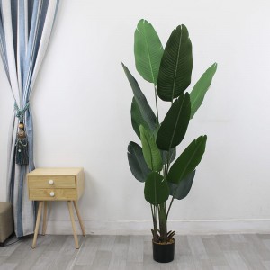 Hot sale artificial tree 180cm Traveller’s banana tree plastic palm tree for home decoration shopping mall supermarket sale