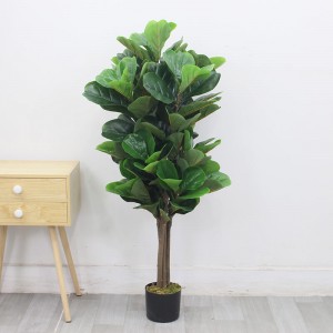 Hot wholesale artificial ficus trees plastic faux tree artificial fiddle leaf fig tree