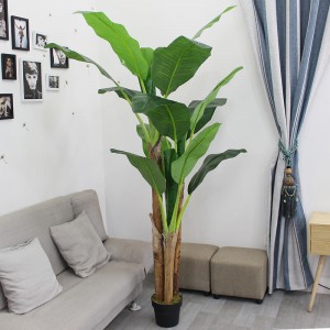 Hot Sale big tree 180cm Artificial banana home for shopping mall indoor & outdoor decoration artificial banana tree