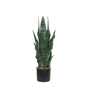 China Cheap price Artificial Table Plants Bonsai – Hot selling artificial sansevieria snake  plants for indoor decoration – JIAWEI