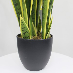3ft Amazon Hot Selling Artificial Plants Snake Plants for Home Garden Table Decoration Sansevieria Bonsai Yellow Color
