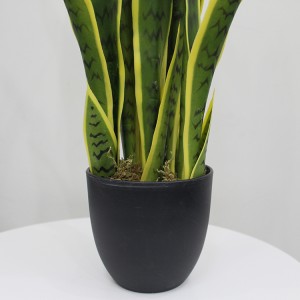 3ft Amazon Hot Selling Artificial Plants Snake Plants for Home Garden Table Decoration Sansevieria Bonsai Yellow Color