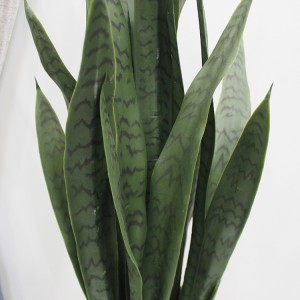 2ft Artificial Sanke Plants Sansevieria Bonsai Plants Yellow and Green Color for Amazon Hot selling
