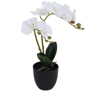 mini artificial orchid flower plants bonsai 40cm