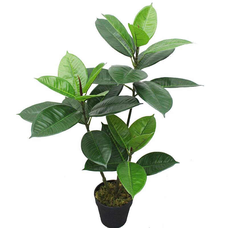 Hot-selling Fake Palm Trees - New style artificial rubber tree   real touch leaves for decor  – JIAWEI