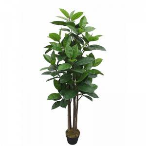 Chinese wholesale Garden Artificial Tree -  New style artificial rubber tree   real touch leaves for decor  – JIAWEI