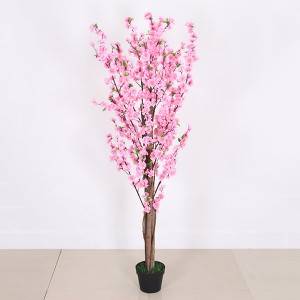 Cheap and hot sale Artificial peach blossom flower tree for home decoration