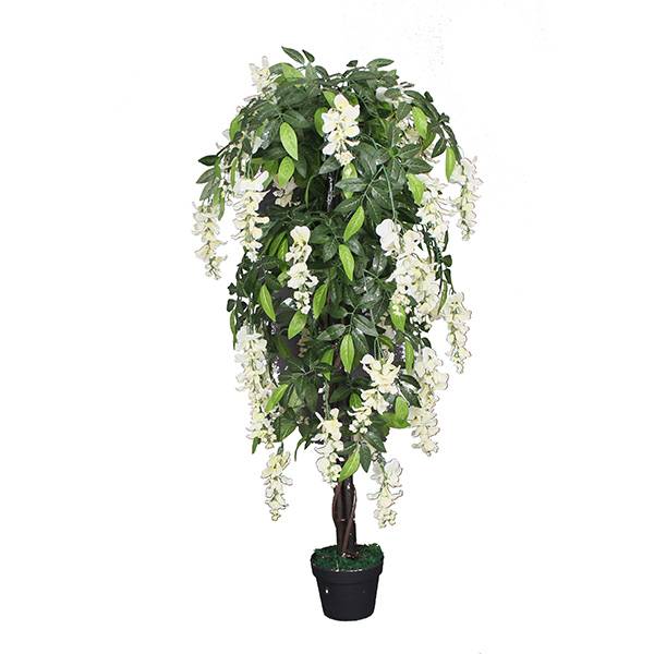2019 Good Quality Artificial Garden Flowers - Factory price promotion artificial event 120cm decoration tofu pudding tree artificial flower pot tree – JIAWEI