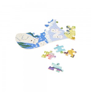 Custom Printed Paper Jigsaw Puzzle Paper Children Game Toy