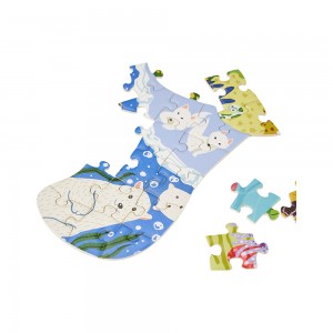 Custom Printed Paper Jigsaw Puzzle Paper Children Game Toy