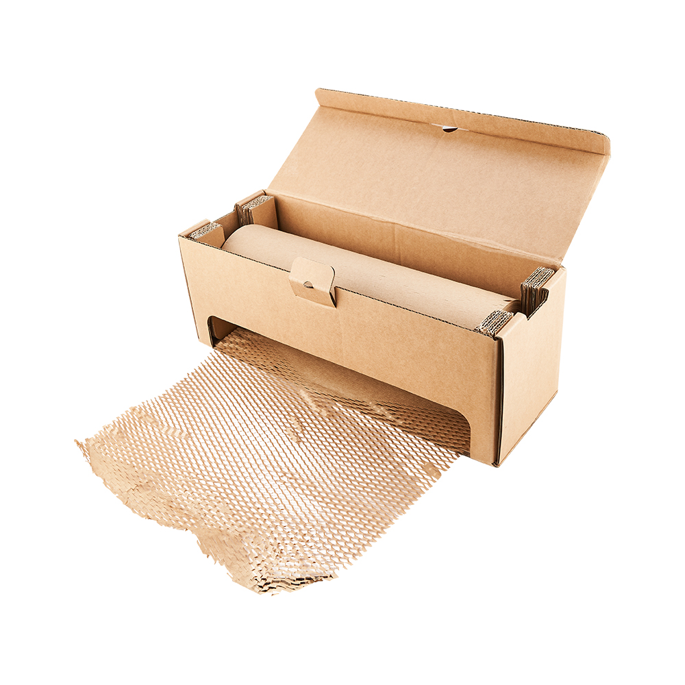 China Honeycomb Packing Paper in Self-Dispensed Box Manufacturer and  Supplier