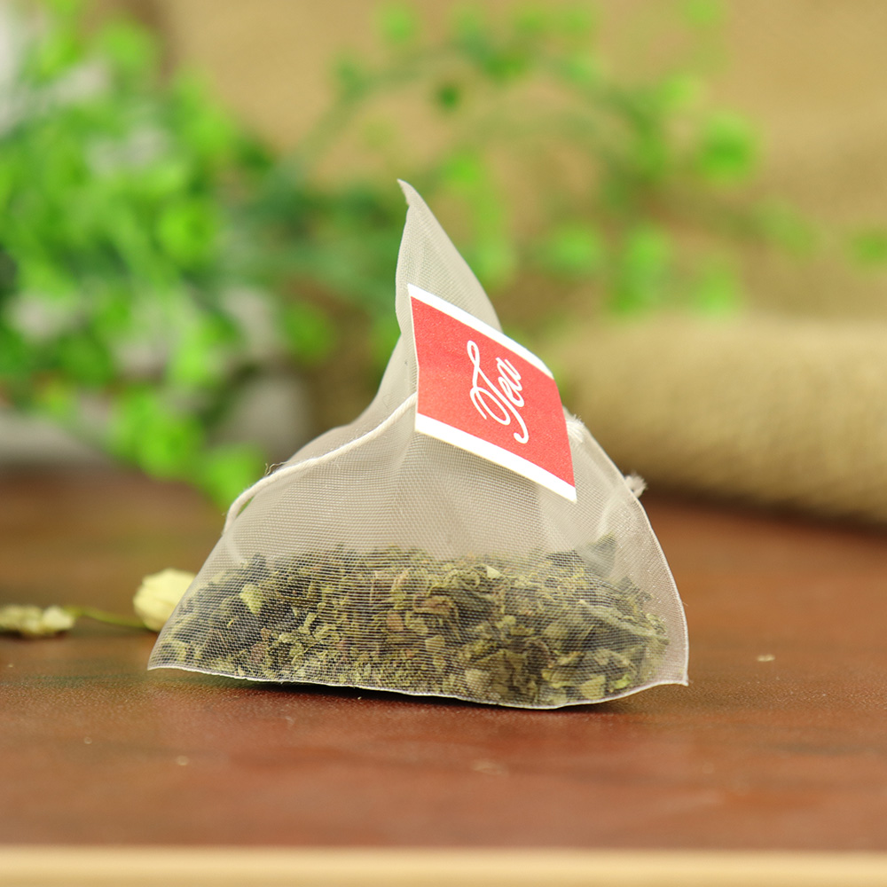Wholesale Empty pyramid nylon tea bag with string and tag From malibabacom