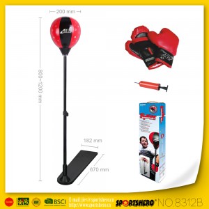 SPORTSHERO Punching Bag Stand with Gloves
