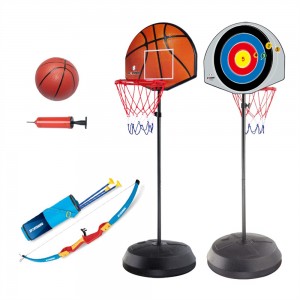 SPORTSHERO  Stand Up Basketball Board & Bow ,Arrow Set for Kids