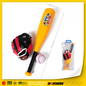 SPORTSHERO  Kids Baseball Set Includes 20 Inch Bat 1 Mitts And 1 PU Balls