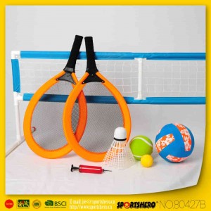 Manufacturer for Portable Badminton Racket - SPORTSHERO Jumbo Racket Set With Net – SPORTSHERO