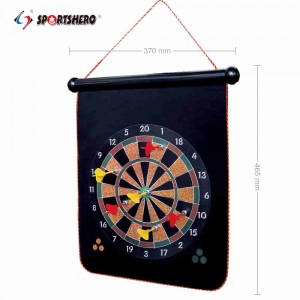 SPORTSHERO  Hanging in Magnetic Dart Board Game-Rolls Up for Convenient Storage 