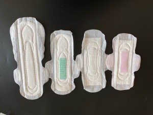 Custom brand name ladies organic cotton period pad disposable day use super sanitary napkins pad