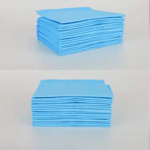 60X60cm 50g Blue Disposable Absorbent Hygiene Sheet Incontinence Bed/Under Pet Pad