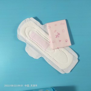 Produkt Lady Period Pad Biologicky odbúrateľné čínske veľkoobchodné aniónové hygienické vložky