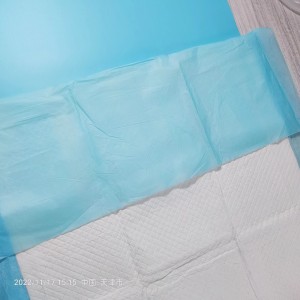 Super absorbency underpad ine mapapiro High quality disposable incontinence bed sheet