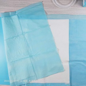 Super absorbency underpad enamaphiko Umgangatho ophezulu wokulahlwa webhedi ye-incontinence sheet