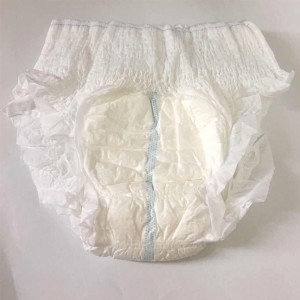 China Manufacturer Factory Direkt Erwuessene Diaper Pull up Japanesch Sap Absorptioun Hosen