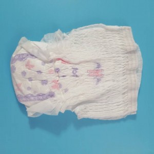 Pigi kaina aukštos kokybės našumo Higieninės servetėlės ​​kelnaitės tipo nerūpestingas minkštas sveikas ir patogus audinys