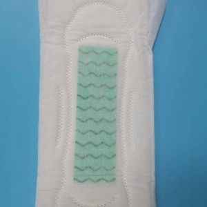 Coixinets de cotó de mostra de tovalló sanitari d'anions Soft Top blanc OEM personalitzat Estil d'article Temps d'embalatge SAP Color de pel·lícula