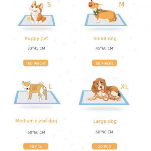 Kina Factory Kæledyr og Hunde Supplies Disponible PEE Pads til hvalpetræning