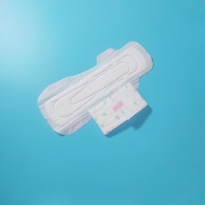 Soft Cotton Like Disposable Lady Sanitary Napkin Pads with Wings Anion Functional Chip