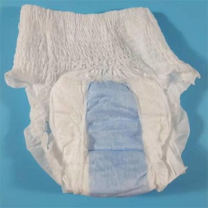 Fatti in Cina per adulti Pull up pannolini per pantaloni per adulti tippi di pannolini per adulti di super qualità cù alta assorbimentu d'acqua per anziani