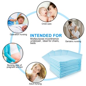 Disposable Bed Sheet Pad China Manufacturer Uban sa Super Absorbency Free Sample Medical Underpad