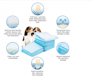 Amazon hot ferkeap pet training pad mei super absorption pad fan hege kwaliteit foar hûn training fergees sample puppy pad