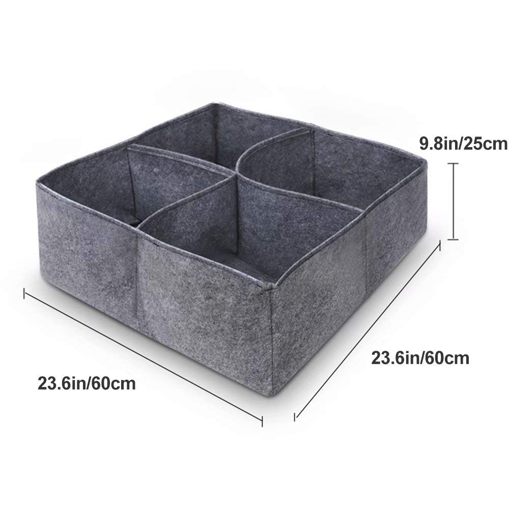 Felt planter bag Heavy duty fabric square raised garden bed Breathable planter container pot suitable for plants, flowers and vegetables