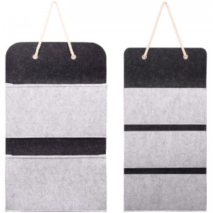 Multi-pocket wall hanging storage bags for bedroom, living room, office and other felt home finishing bags