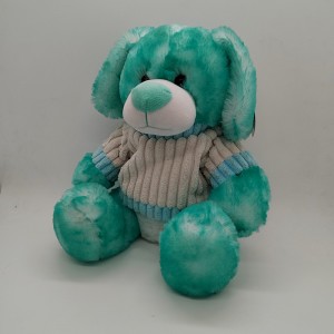 Kulay tie dyed puppy plush toys