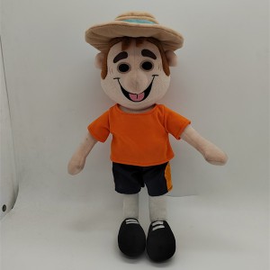 Computer printed stuffed toy with hat