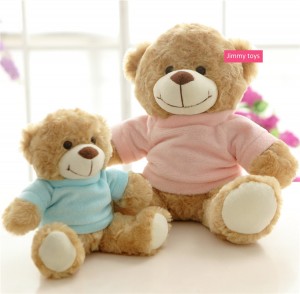 Cute stuffed bear in clothes