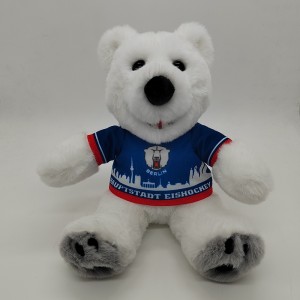 Cute white plush polar bear stuffed animal bear toys