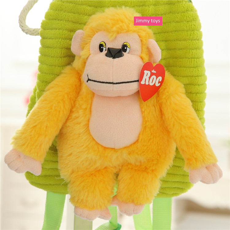 Hot sale children's schoolbag monkey plush toy backpack (1)