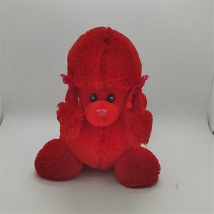 Pluszowy piesek-zabawka w kształcie czerwonego pudla