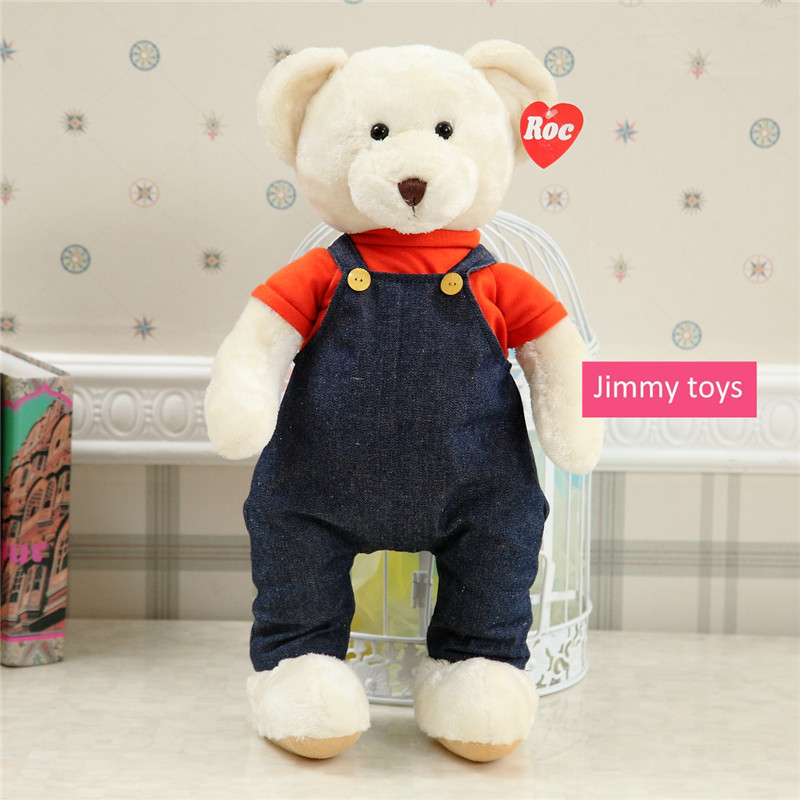 Strap jeans bear plush toy doll (1)