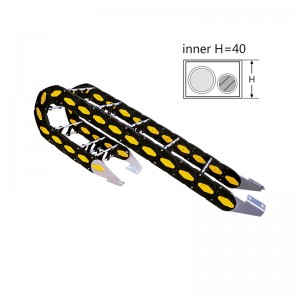 China New Product Plastic Drag Chain 10 Series Wire Carrier - 40 Aluminum Rod Carrier Chain Cable Drag Chain – JINAO