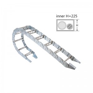 Fixed Competitive Price Cnc Plastic Cable Chain - TL225 Steel Flexible Cable Tray Chain – JINAO