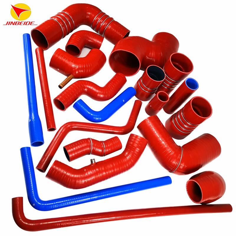 Good User Reputation for Vacuum Silicone Hose - Steel Wire Fabric Reinforced Silicone Radiator Coolant Hose for Construction Machinery – JINBEIDE