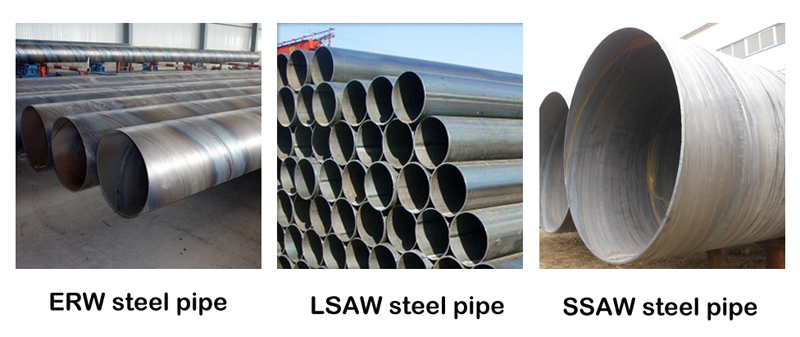 Seamless, ERW, LSAW and SSAW Pipes: The Differences and Property