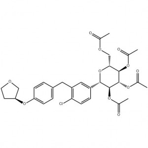 6-tetra-O-acteyl-1-C-[4-chloro-3-[[4-[[(3S)-tetrahydrofu-ran-3-yl]oxy]phenyl]