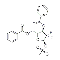 3,5-di-o-benzoyl-2-deoxy-2,2-difluoro-1-o-met hane- sulfonyl-d-ribofuranose