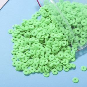 2021 wholesale soft clay beaded accessories 4mm 6mm 8mm polymer clay round beads jewelry making